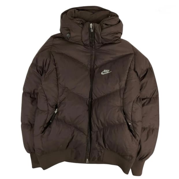 나이키 초코브라운 패딩 
