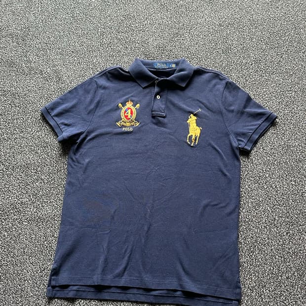 폴로 랄프로렌 빅포니 네이비 반팔 카라티 M