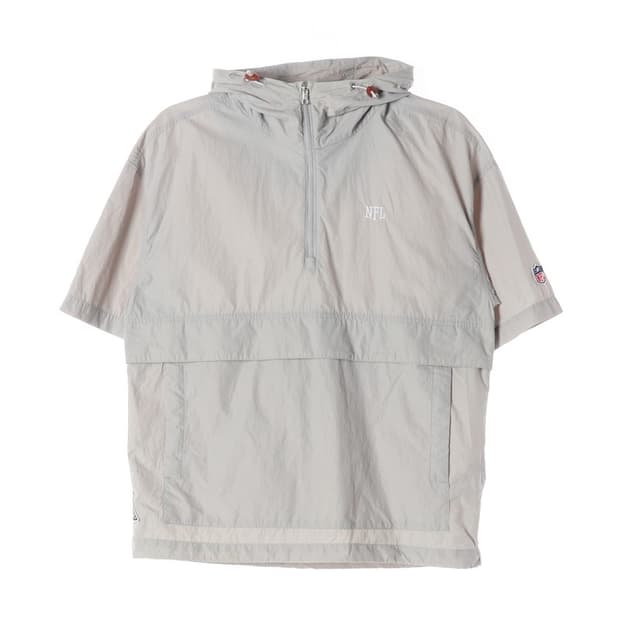 NFL 로고 하프집업 반팔 아노락 XS