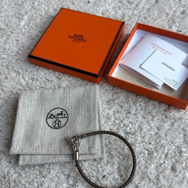 에르메스 글레난 팔찌 실버 에토프 T3 HERMES Glenan