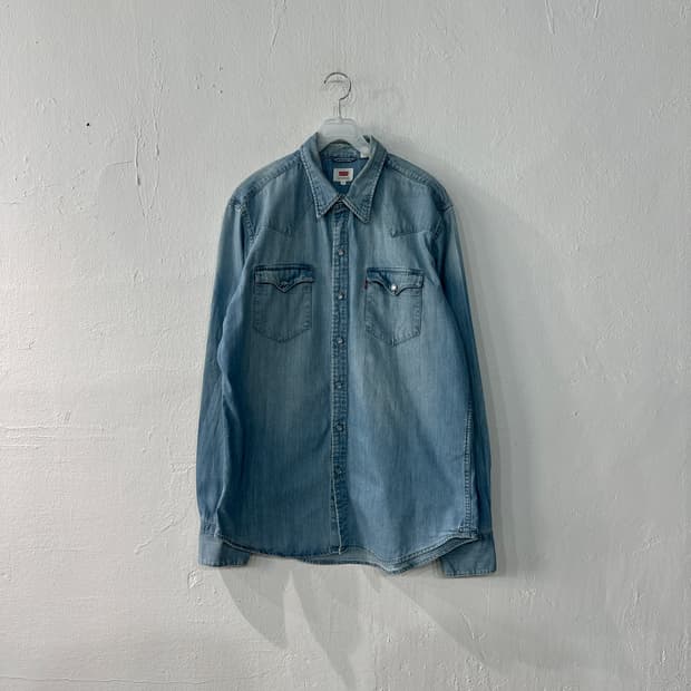 리바이스 웨스턴 데님 청남방 L