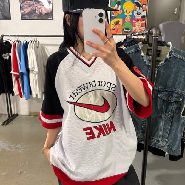 나이키 90‘s 스포티웨어 매쉬져지