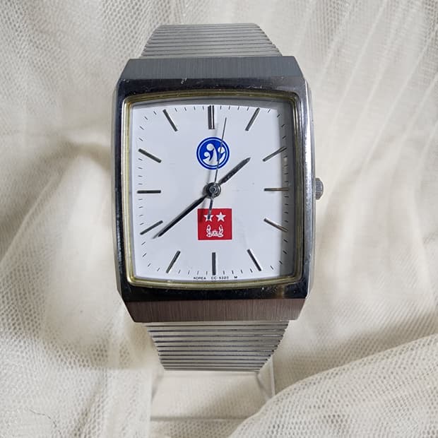 빈티지 삼성시계 사각메탈사단장 군대시계