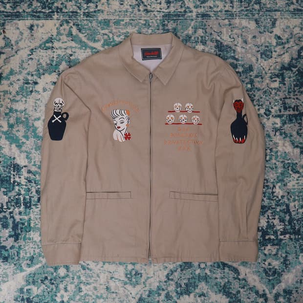 Gangsterville 갱스터빌 투어 자켓 포이즌 자켓 브라운