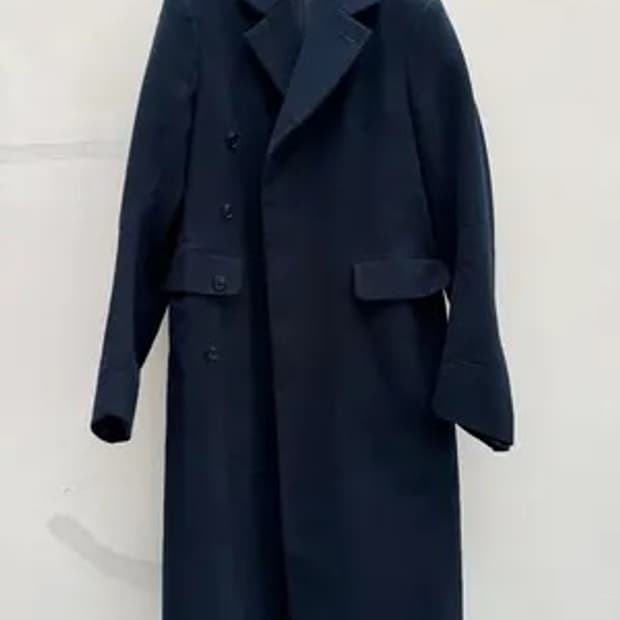 베트멍 17fw 몰스킨 코트 다크네이비 VETEMENTS 