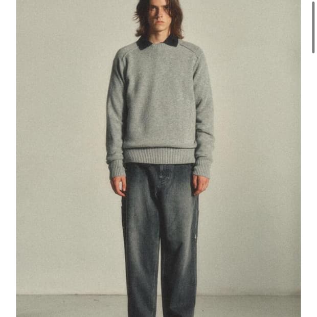 [택 달림] 아트이프액츠 핑거홀 니트 Light Grey M