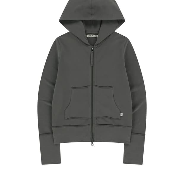 코이세이오 스티치 후드 집업 차콜 판매합니다