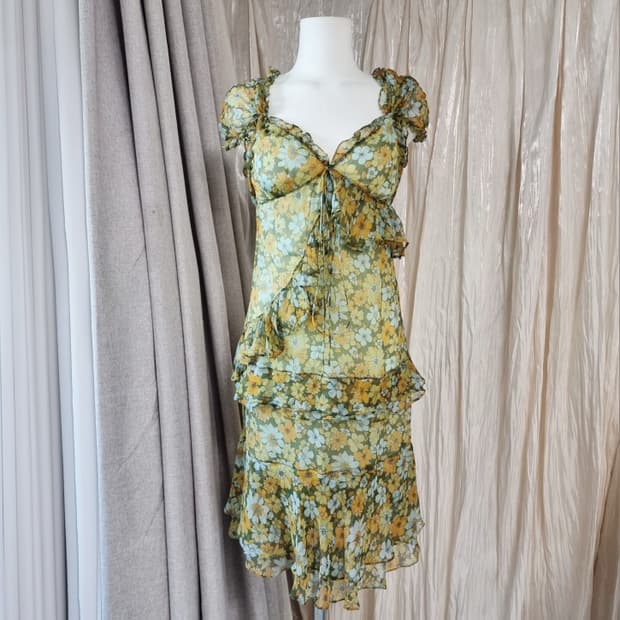 돌체앤가바나 D&G 스트링 쉬폰 원피스 (55) 상태최상