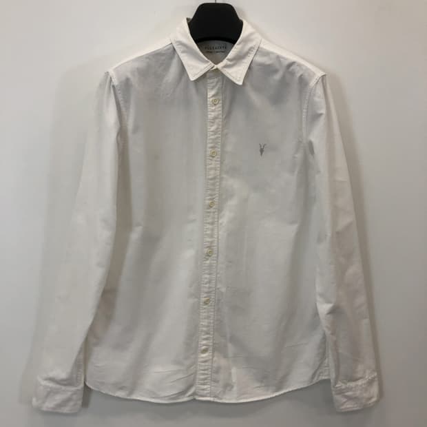 ALLSAINTS 올세인츠 호손 화이트 옥스포드셔츠 M
