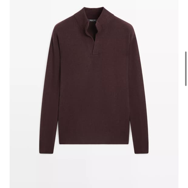 마시모두띠 v넥 터틀넥 니트