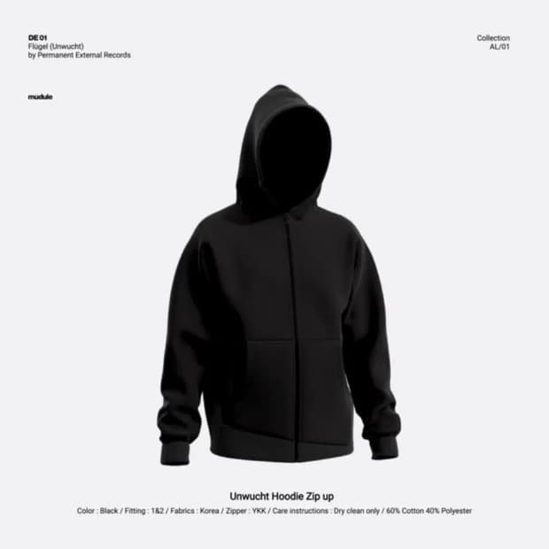 머듈 후드 Unwucht hoodie zip up