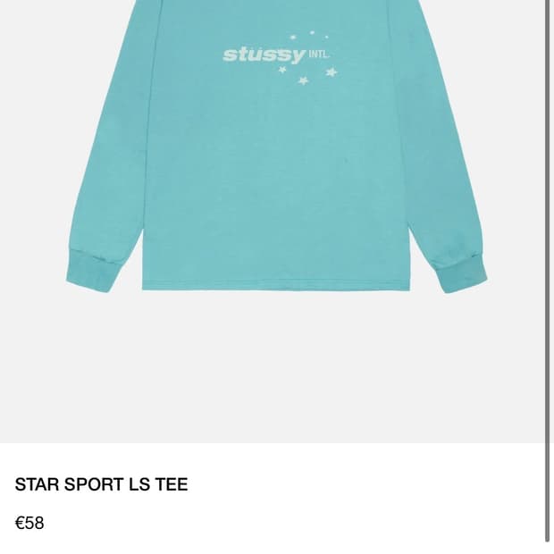 스투시 24SS 긴팔티