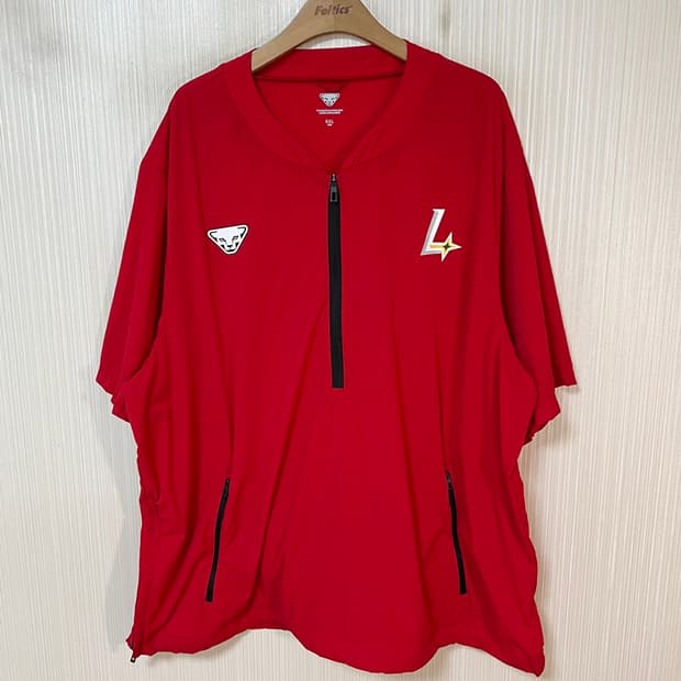 KBO 다이나핏 SSG랜더스 선수실착 하프집업 반팔바람막이 6XL