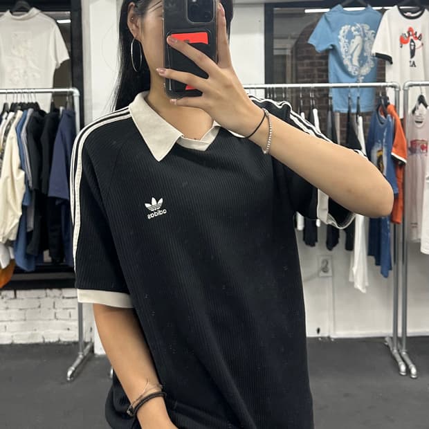 아디다스 와플 카라 티셔츠