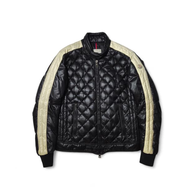 몽클레어 다이아몬드 퀄팅 바이커 다운 자켓 3