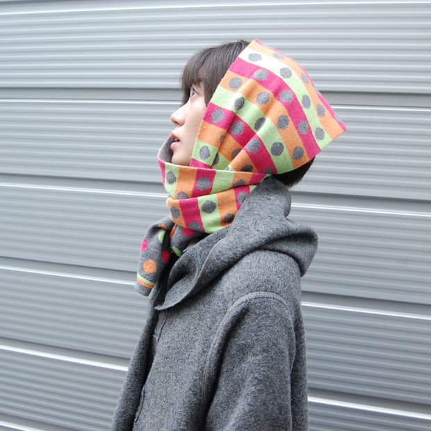 Talbots reversible polka muffler