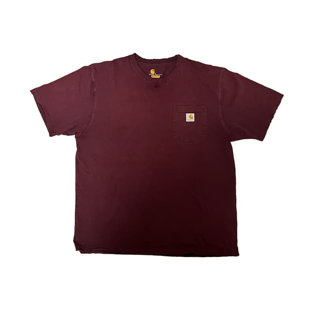 Thrashed Carhartt T shirt (Maroon, L)


