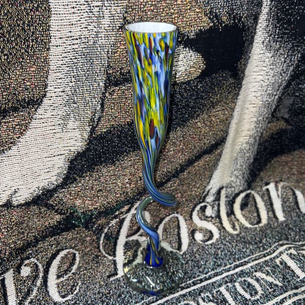 VTG Murano Hand Blown Twist vase