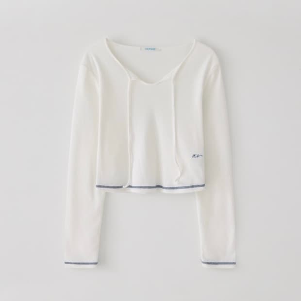 타낫 스트링 티셔츠 아이보리 (새상품, 택O)