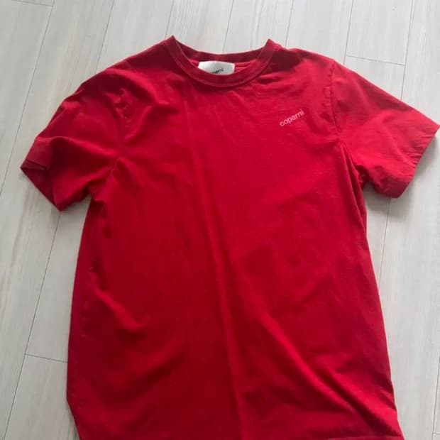 코페르니 coperni 레드 반팔 티셔츠