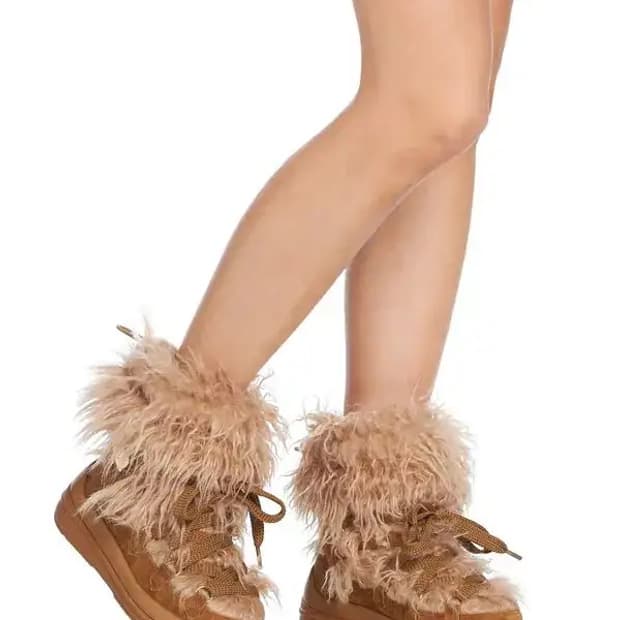 몽클레르 시어링 퍼 부츠 스니커즈 36