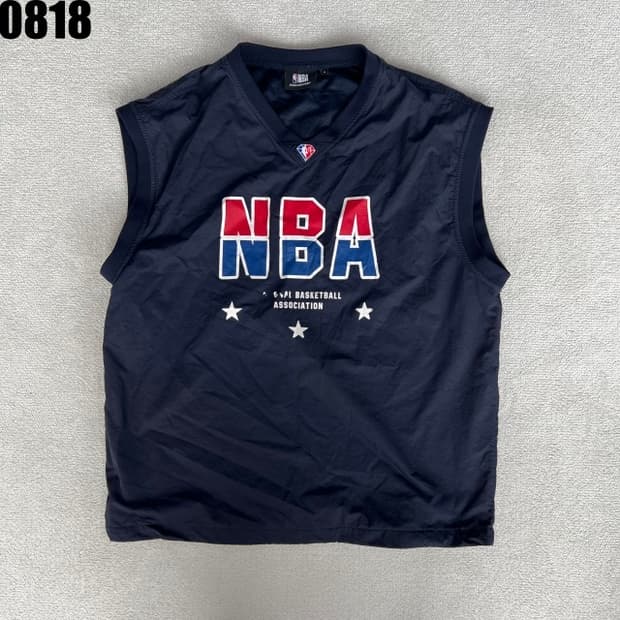 NBA 로고 민소매 상의 네이비 M
