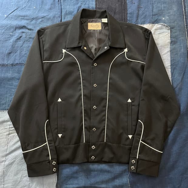 Scully 개버딘 웨스턴 볼레로 자켓