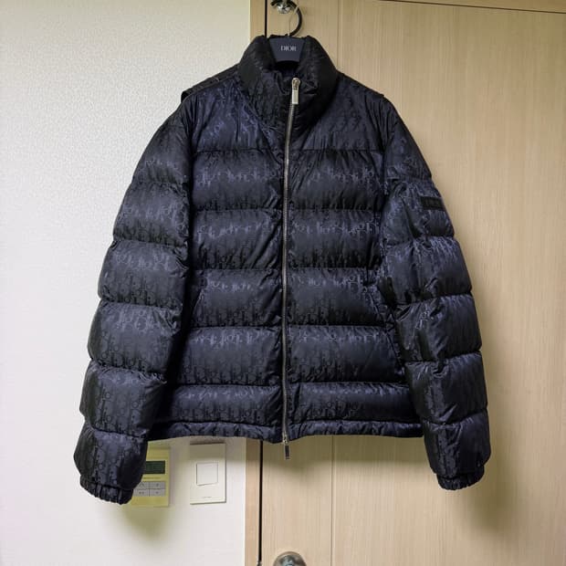 [50] 디올 오블리크 패딩 블랙