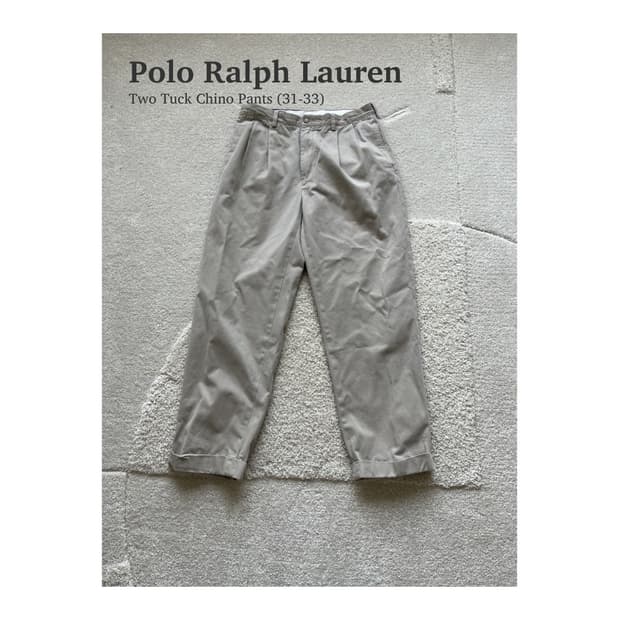 폴로 랄프로렌 Two Tuck Chino Pants (31-33)