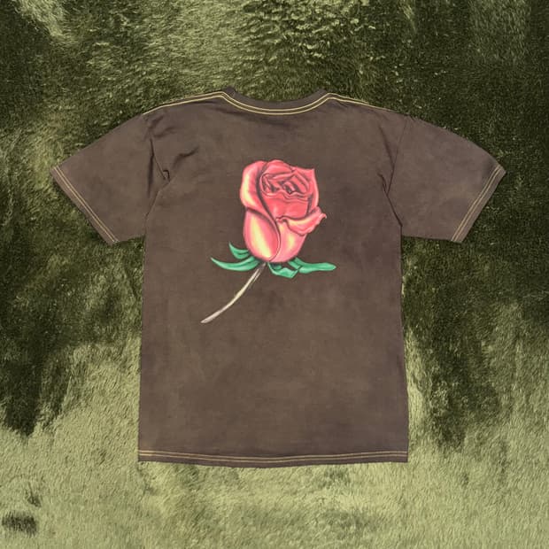 [M] Obey 오베이 핸드다잉 에어브러쉬 로즈 튜블러 티셔츠