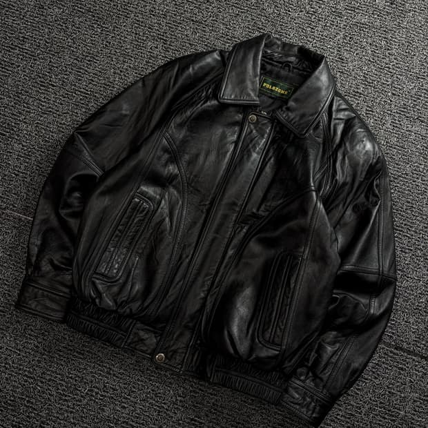 POLOZONE 램스킨 a-2 레더 봄버 자켓 1628