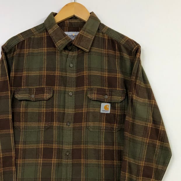 L 칼하트 체크 워크 남방