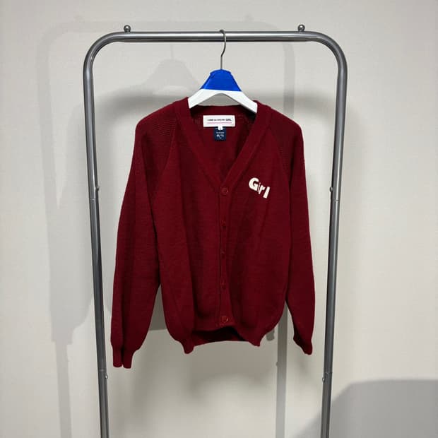 L) 꼼데가르송 걸 가디건 스코틀랜드 에디션