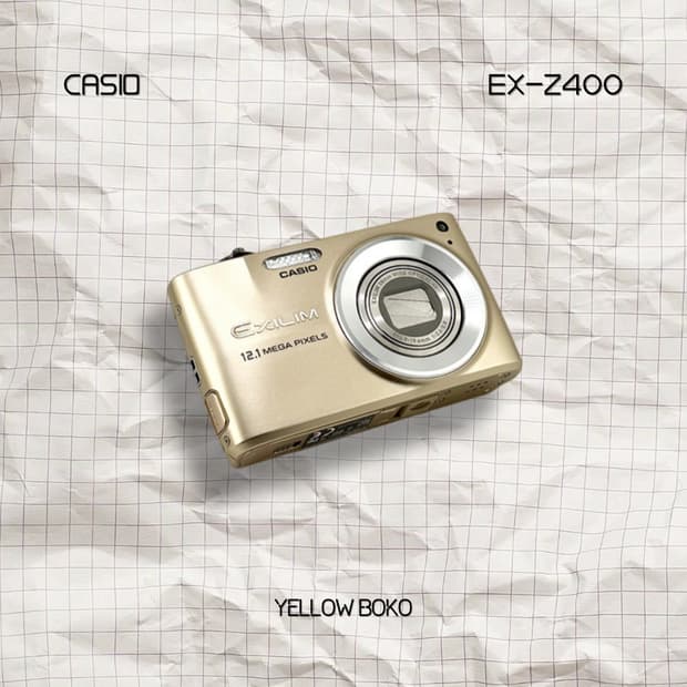 [수채감성] CASIO 카시오 엑슬림 EX-Z400 레트로 디지털 카메라