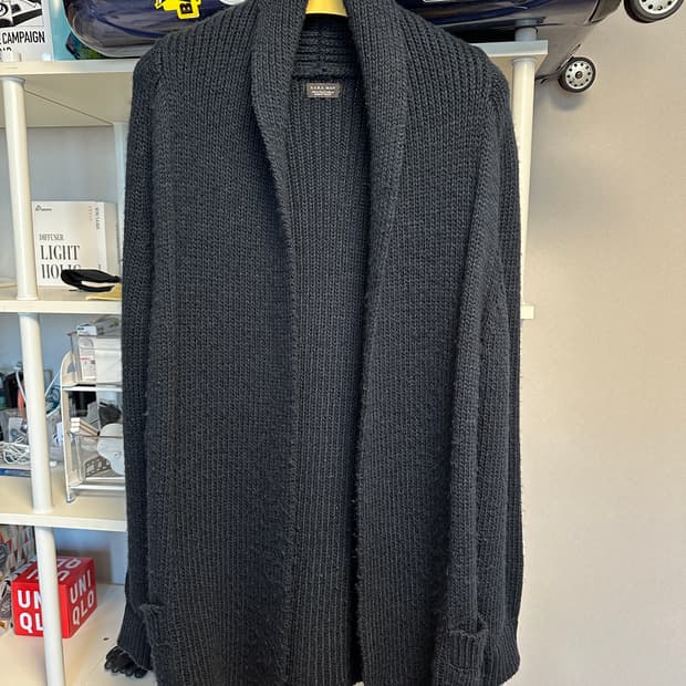 자라 ZARA MAN 니트 다크블루 가디건 M