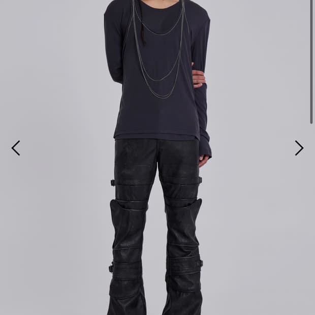 제이디드 런던 더블 레이어드 체인 롱슬리브