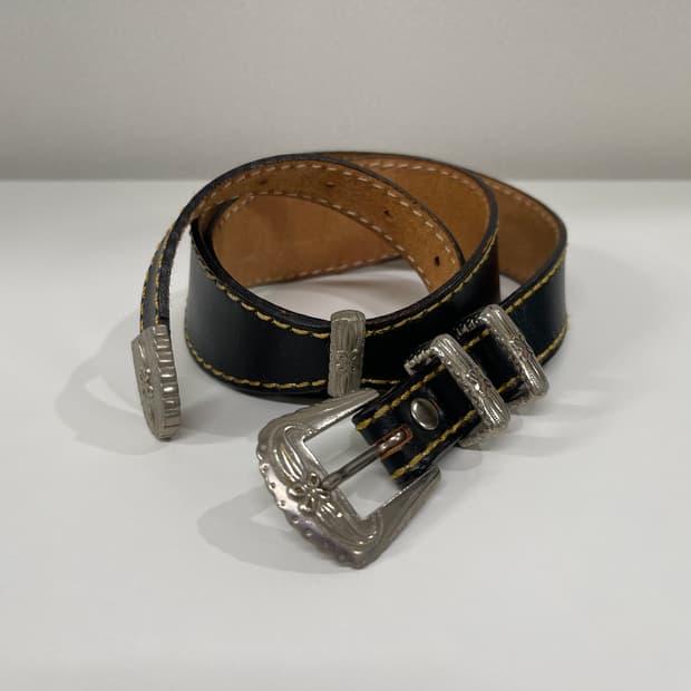 꼼데가르송 90s 웨스턴 레더 벨트 AD1990-1992