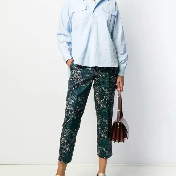 쟈딕앤볼테르 자수 테일러드 팬츠 바지 (표기36/허리단면37) 상태최상