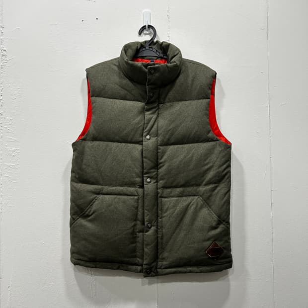 노스페이스 카키 구스다운 패딩 베스트 M 95