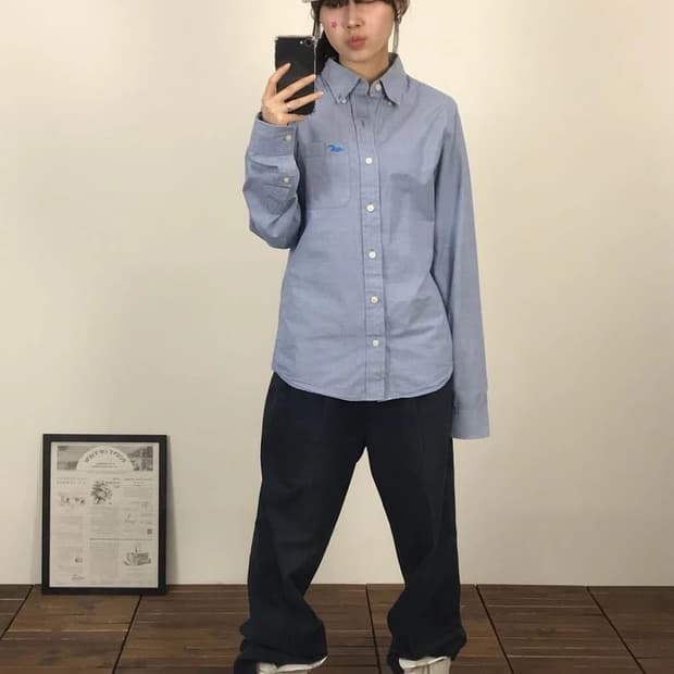 Hollister Light Blue Oxford Shirt
