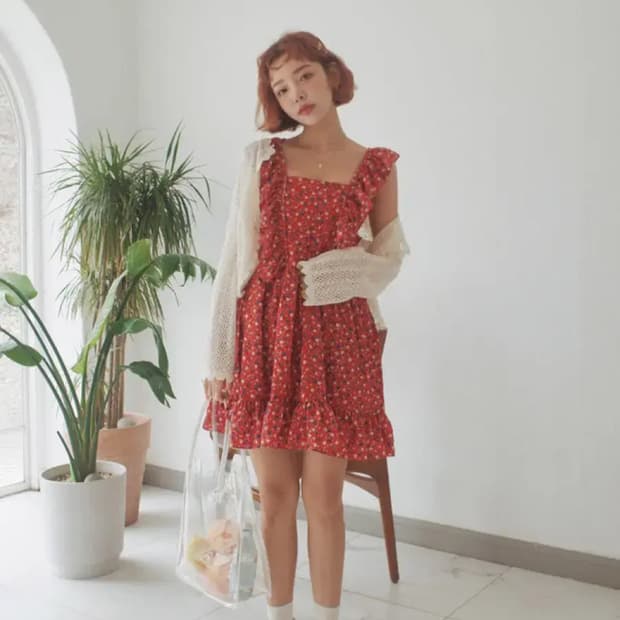 스타일난다 현아 플라워 원피스