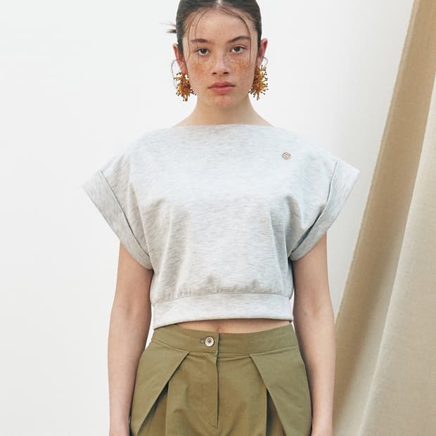 쿠메 Rolled Up Half-Sleeve T-Shirt 슬리브티셔츠