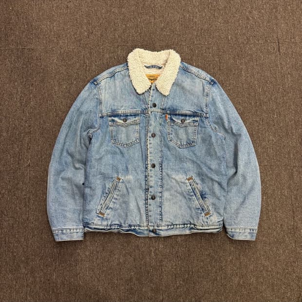 리바이스 오렌지탭 쉐르파 자켓 L