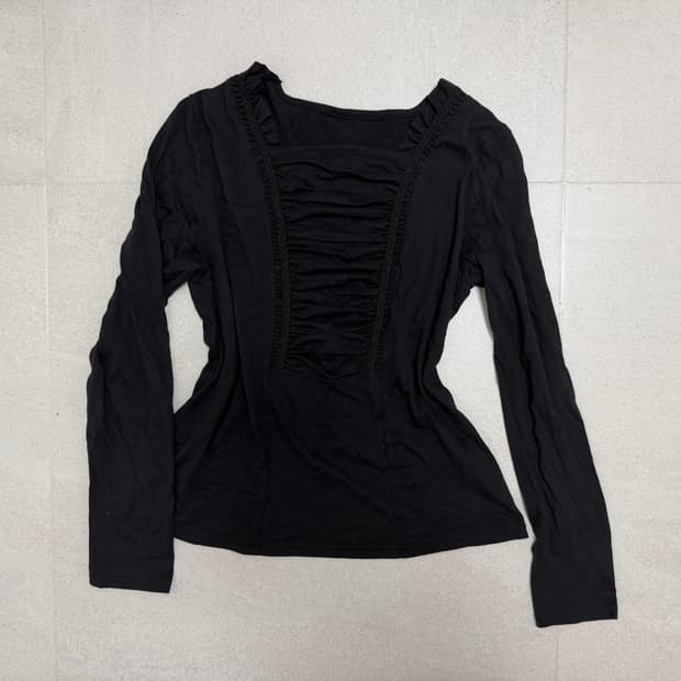 longsleeve t shirt 셔링 롱슬리브티