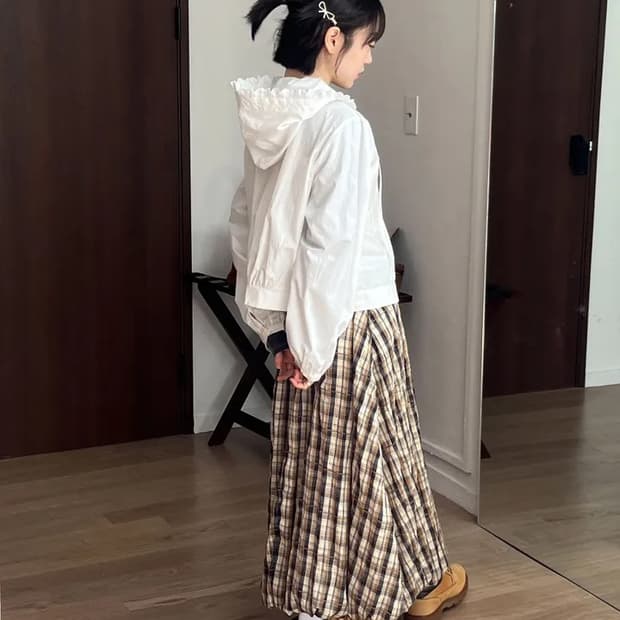 [9.hope] 첵스 벌룬 skirt
