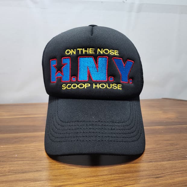 허니스쿱하우스 스타 HNY 트러커 캡 블랙