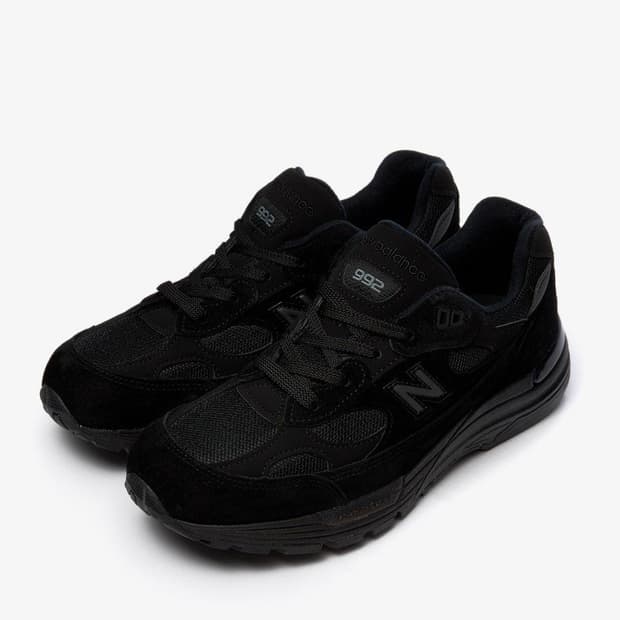 [285size] 뉴발란스 992 트리플 블랙 스니커즈