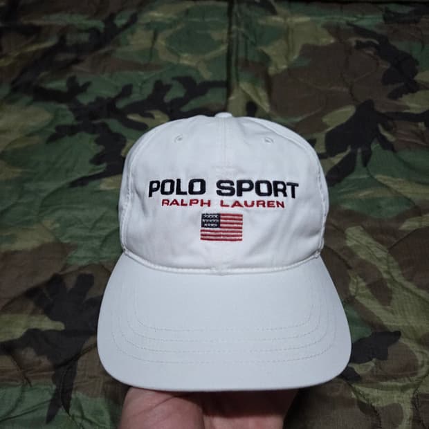 90s Vintage Polo Sport Twill Ball Cap