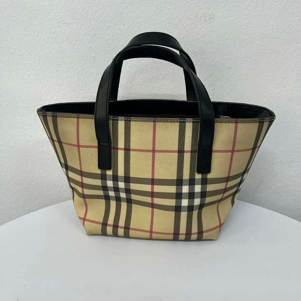 버버리 노바체크 미니 토트백