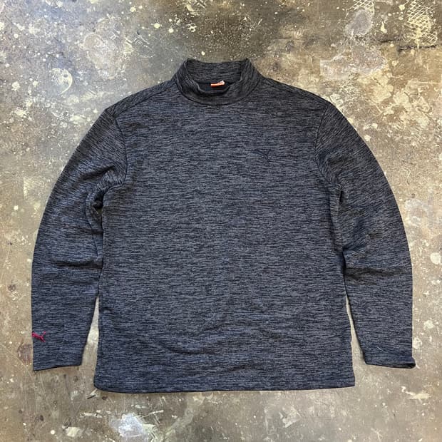 L) 푸마 기모 터틀넥 티셔츠 모크넥 티셔츠